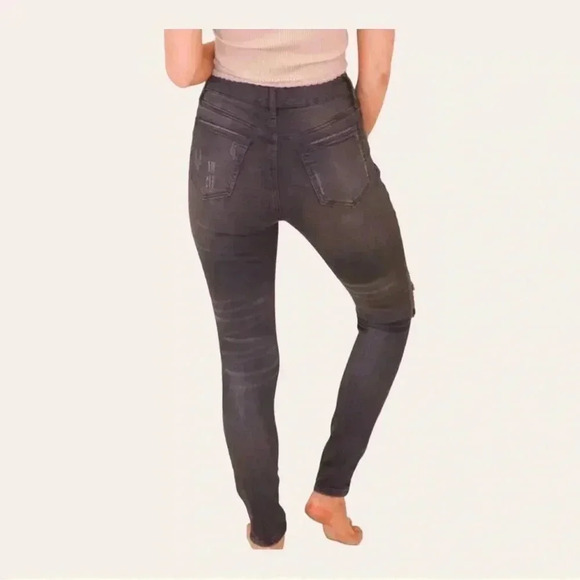 1209. SPECIAL A DENIM JEANS DISTRESSED BLACK IN COLOR‎ SIZE 1 (JUNIORS) - Picture 2 of 13